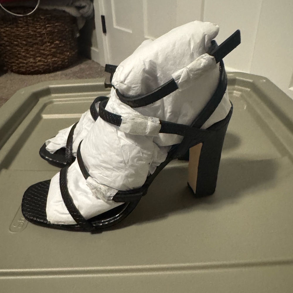 PAIGE Heels - Shannon - Black Snake 
Brand new